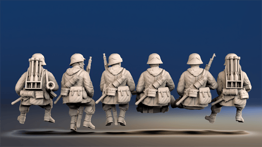 WW2 German Waffen-SS Tank Riders - Support Weapons, Covered Helmets and Gaiters