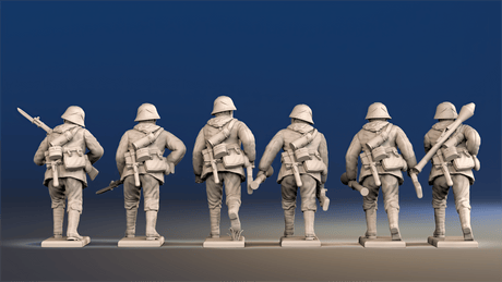 German smock advancing helmet view 2