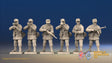 WW2 German Smock Gaiters Field Cap Firing miniature figures front view