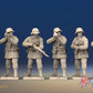 WW2 German Smock Gaiters Helmet Firing miniature figures front view