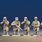 WW2 German Smock Gaiters Field Cap Kneeling miniature figures front view