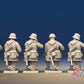 WW2 German Smock Gaiters Helmet Kneeling miniature figures rear view