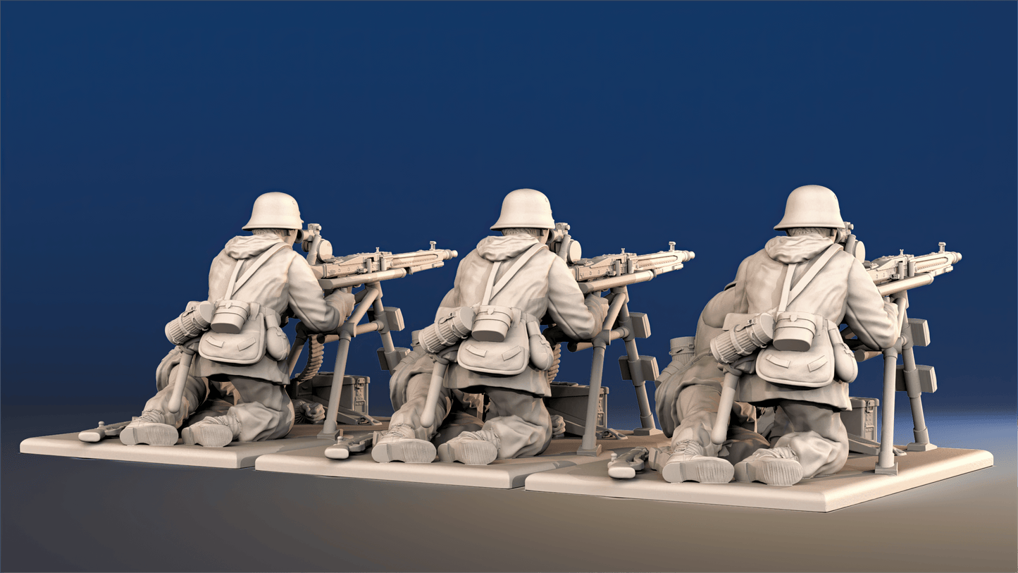 WW2 German Panzergrenadiers - Mounted MG42 Machine Gun Team, Smocks and Gaiters