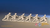 WW2 German Smock Gaiters Field Cap Prone miniature figures rear view