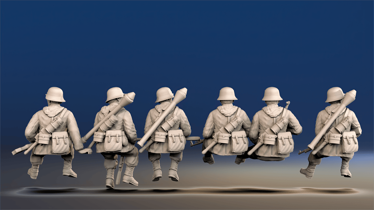 WW2 German Panzergrenadiers - Tank Riders in Smocks