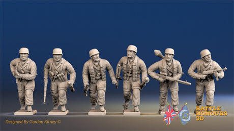German Paratroopers advancing helmet