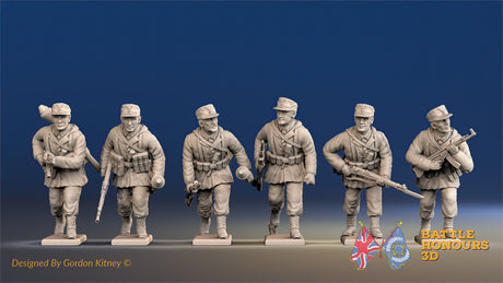 German smock advancing Grenadier gaiter field cap alternate view