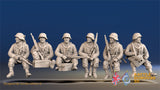 German Waffen-SS tank riders support covered helmet gaiters alternate view