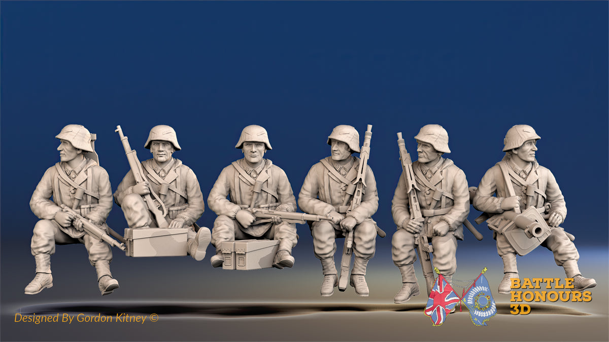 German Waffen-SS tank riders support covered helmet gaiters alternate view