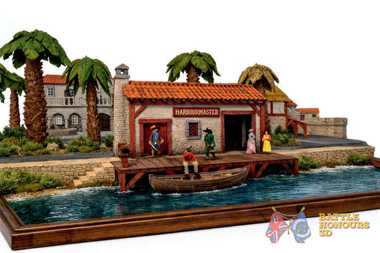 Colonial Caribbean harbourmaster terrain model alternate graphic
