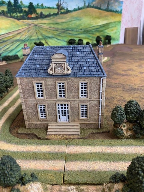 Painted Bénouville Town Hall model by Howard Greenwood