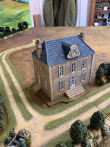 Painted Bénouville Town Hall model by Howard Greenwood