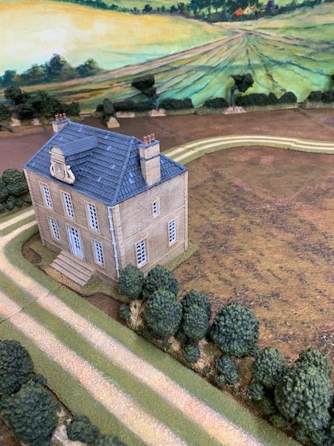Painted Bénouville Town Hall model by Howard Greenwood