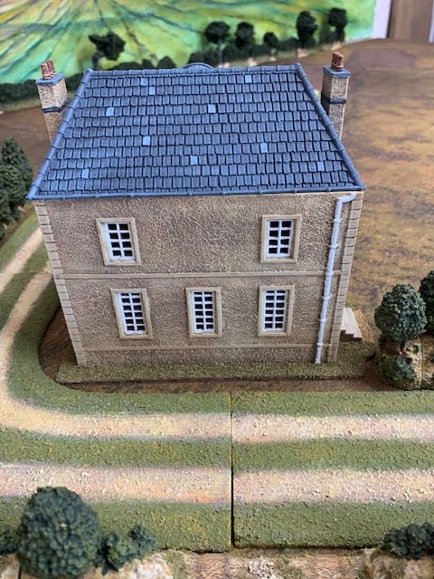 Painted Bénouville Town Hall model by Howard Greenwood