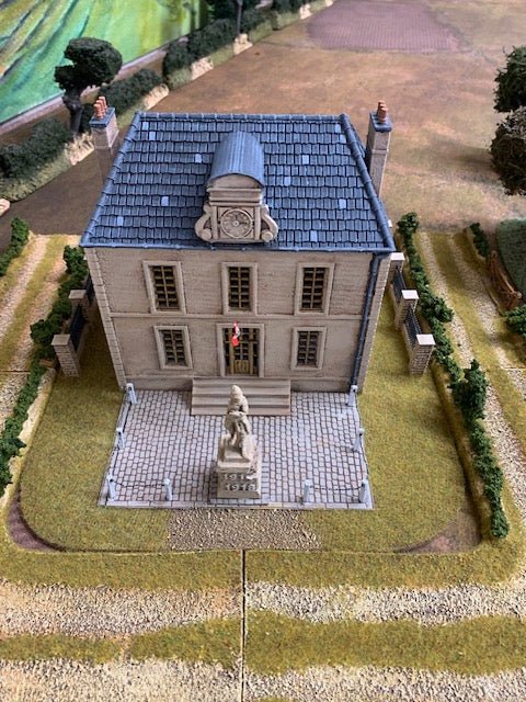 Painted Bénouville Town Hall model by Howard Greenwood