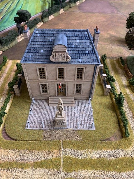 Painted Bénouville Town Hall model by Howard Greenwood