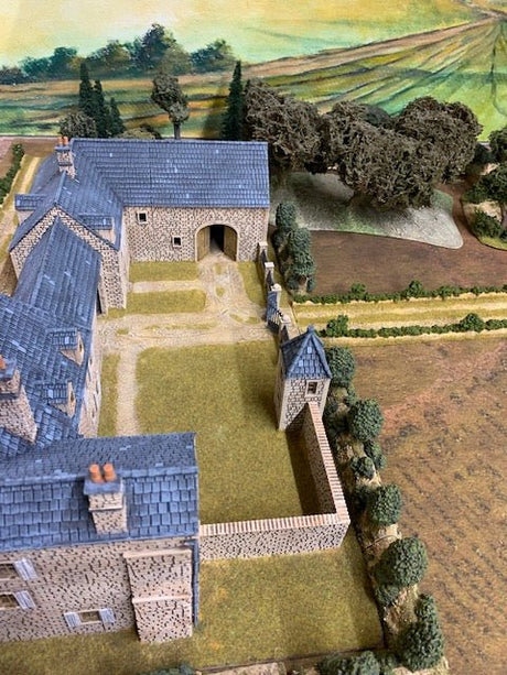 Painted Brecourt Manor terrain by Howard Greenwood