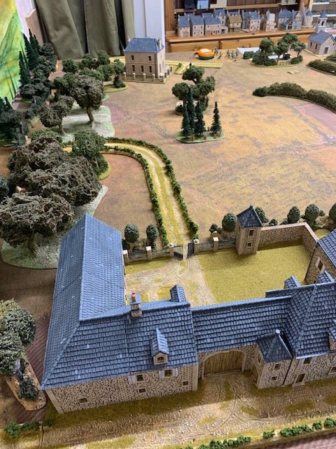Painted Brecourt Manor terrain by Howard Greenwood
