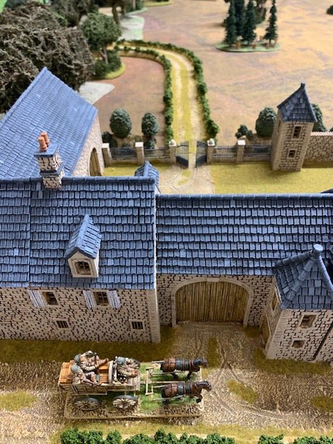 Painted Brecourt Manor terrain by Howard Greenwood