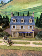 Howard Greenwood painted WW2 Normandy rural bar building