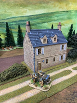 Howard Greenwood painted WW2 Normandy rural house alternate view