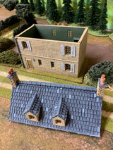 Howard Greenwood painted WW2 Normandy rural house alternate view