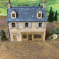 Howard Greenwood painted WW2 Normandy rural house and shop