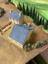 Painted WW2 Normandy Farmstead by Howard Greenwood