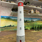 Painted Ouistreham Lighthouse model by Howard Greenwood