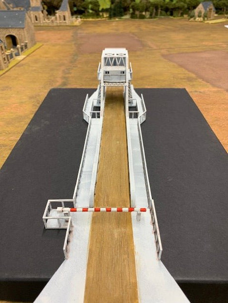 Painted Pegasus Bridge model by Howard Greenwood