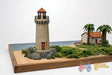 Colonial Caribbean lighthouse terrain model graphic