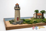 Colonial Caribbean lighthouse terrain model graphic