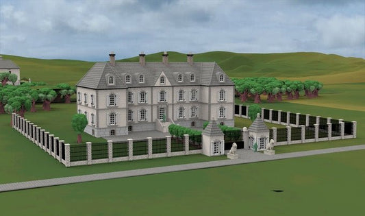 WW2 Normandy château estate alternate view