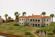 Colonial Caribbean plantation mansion terrain model graphic