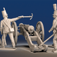 Portuguese artillery firing gun crew rear view