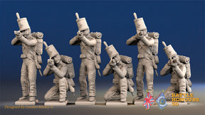 Portuguese Cacadores First Regiment firing with backpack