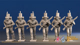 Portuguese Cacadores First Regiment skirmish advancing with backpack alternate view