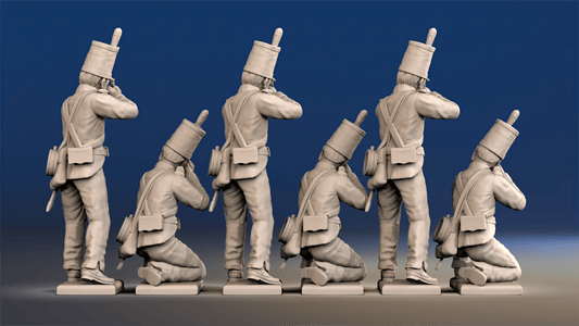Portuguese 3rd Caçadores firing skirmishers rear view