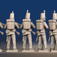 Portuguese 3rd Caçadores loading skirmishers with backpacks rear view