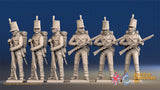 Portuguese Cacadores Third Regiment loading with backpack alternate view