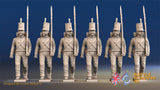 Portuguese line infantry centre company march attack alternate view