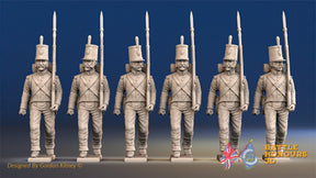 Portuguese line infantry centre company march attack alternate view