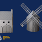 Normandy windmill cutout view