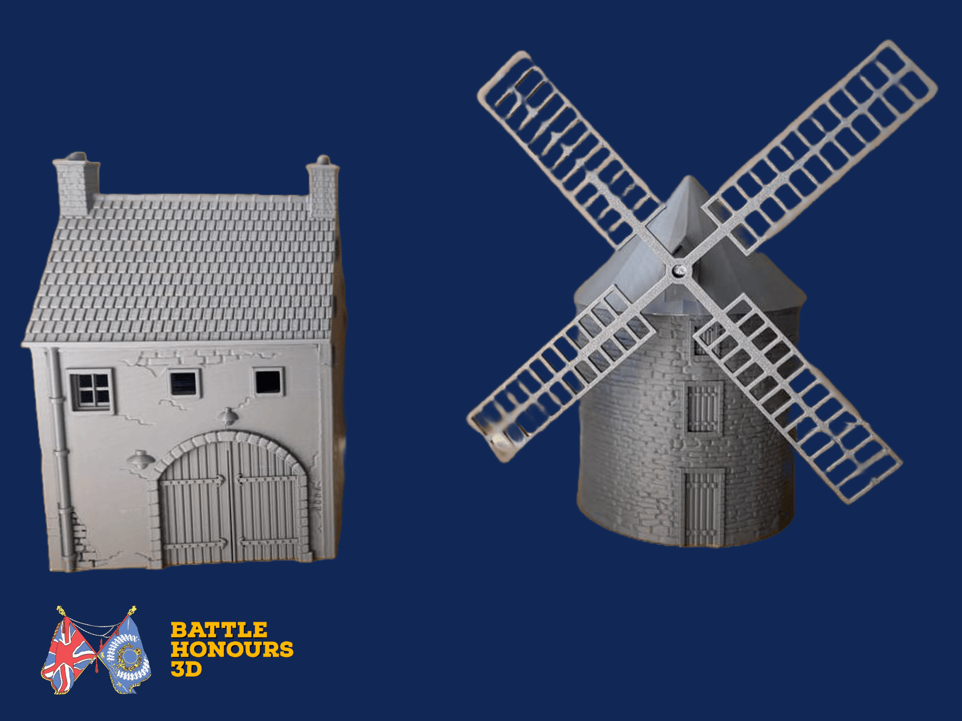 Normandy windmill cutout view