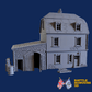 WW2 Normandy French garage and annex cutout view