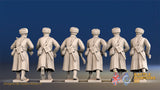 Russian greatcoat advancing fur hat machine gun team view 2
