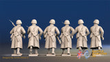 Russian greatcoat advancing helmet miniature figures view 2