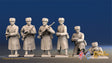 Russian light machine gun greatcoat fur hat figures view 1