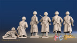 Russian light machine gun greatcoat helmet figures view 2