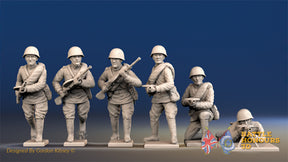 Russian light machine gun summer helmet figures view 1